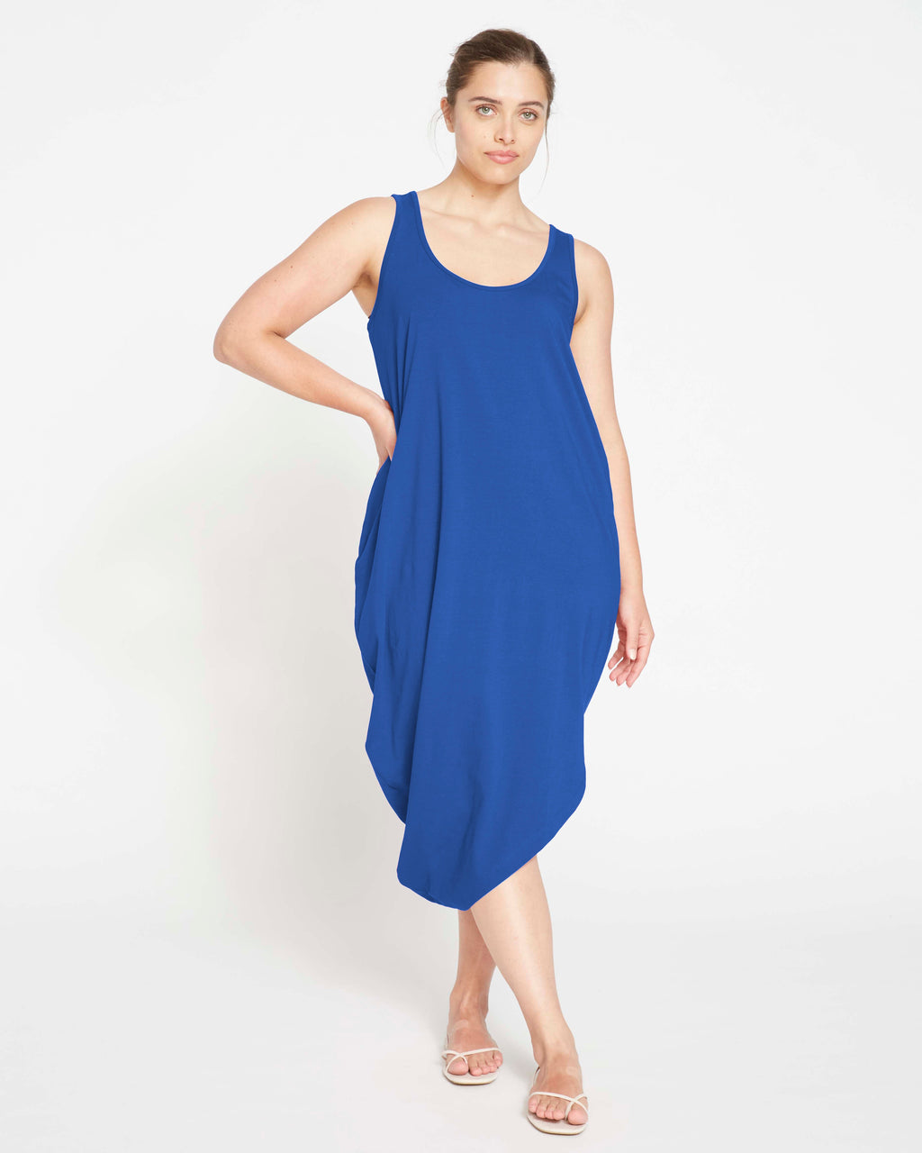 Iconic Geneva Tank Dress - Lapis