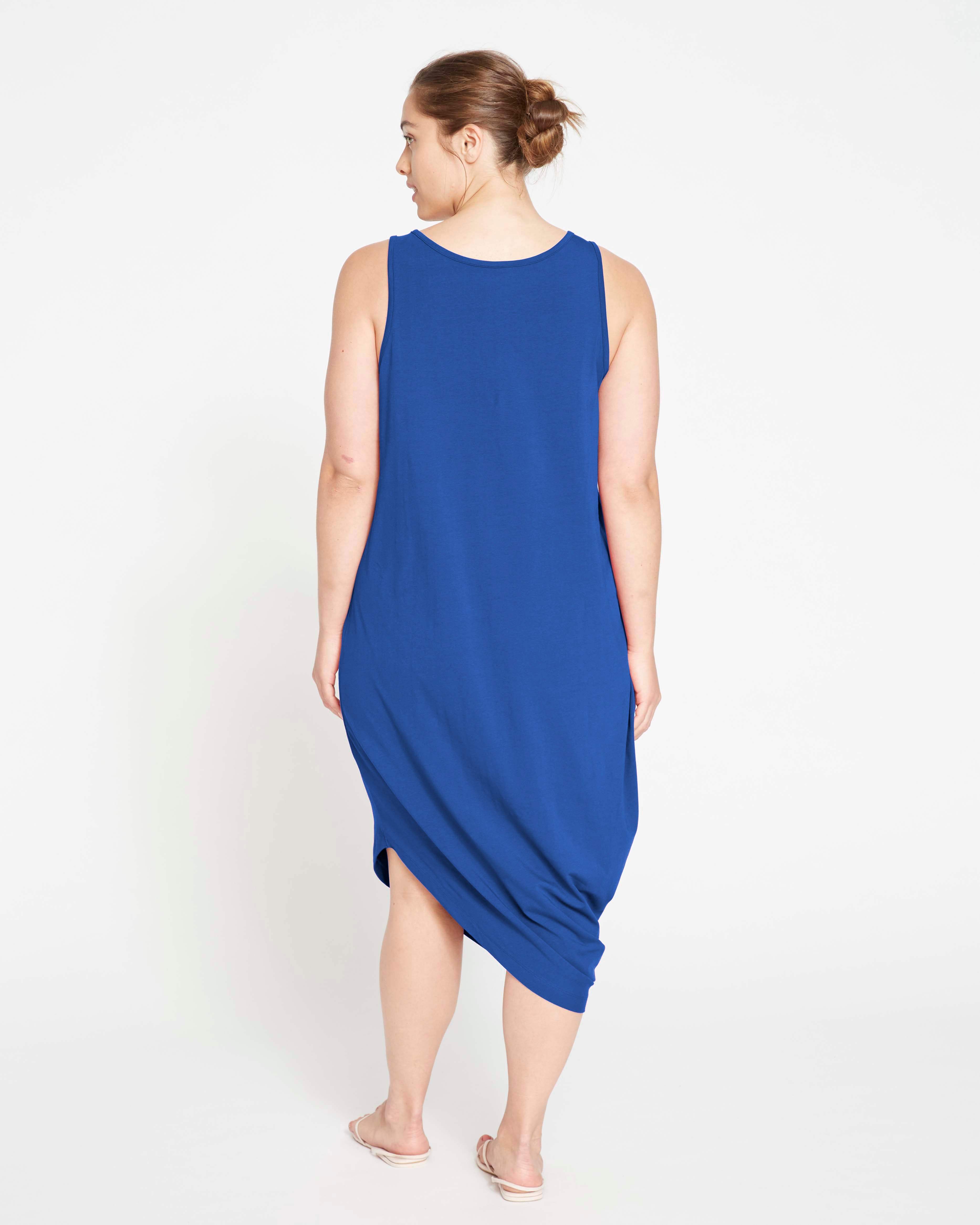 Iconic Geneva Tank Dress - Lapis
