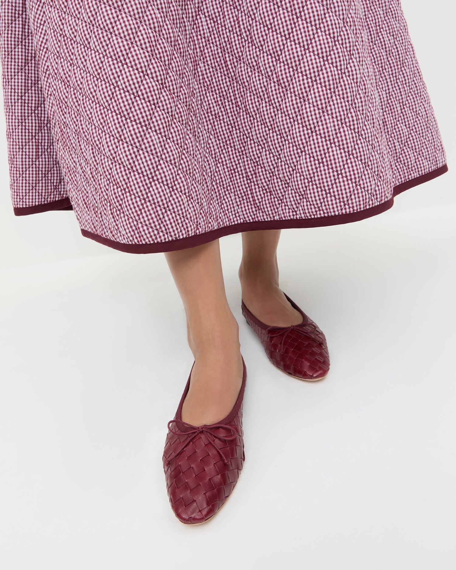 Landry Wine Woven Ballet Flat