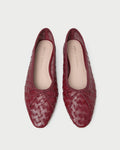 Landry Wine Woven Ballet Flat