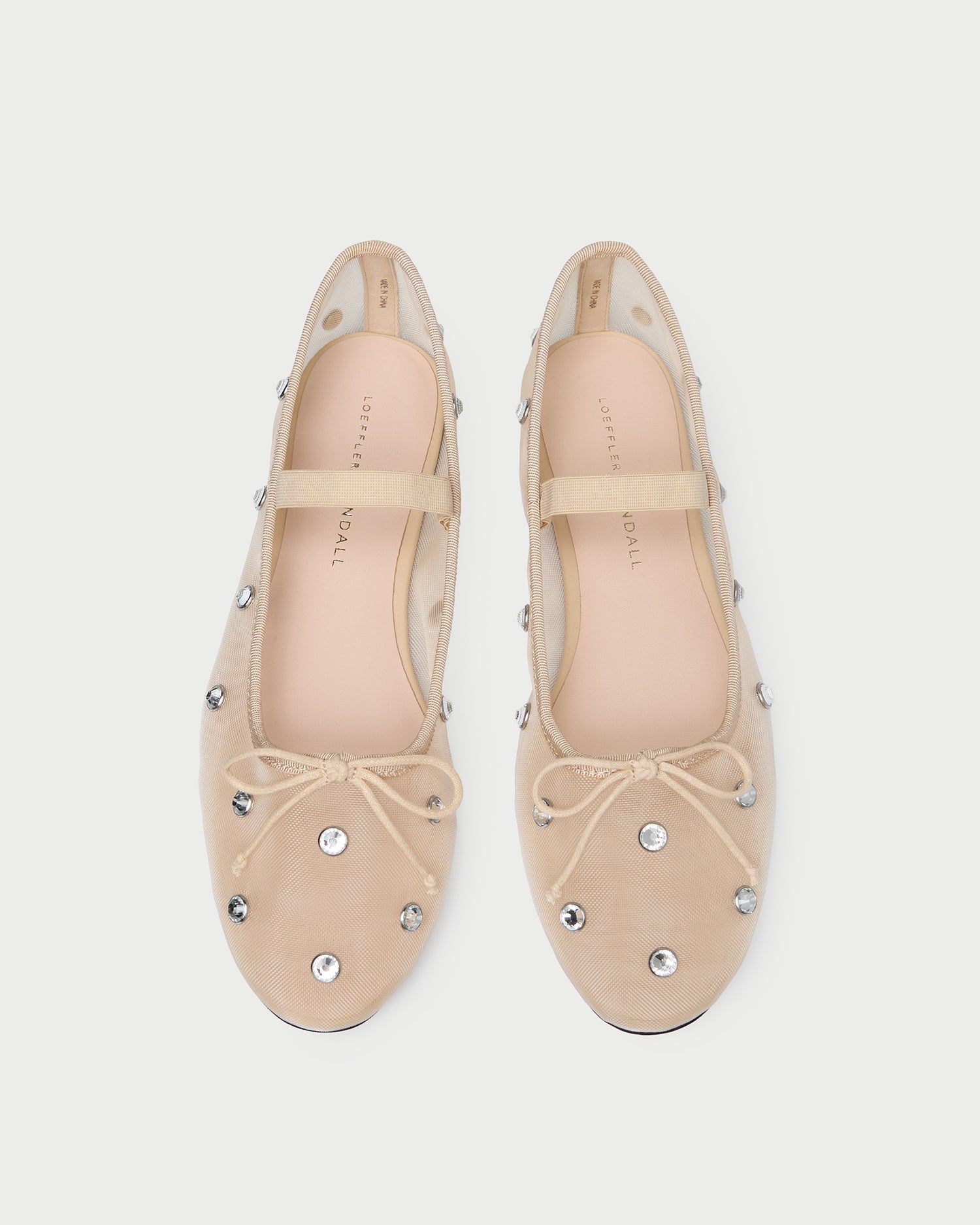 Leonie Caramel/Crystal Ballet Flat