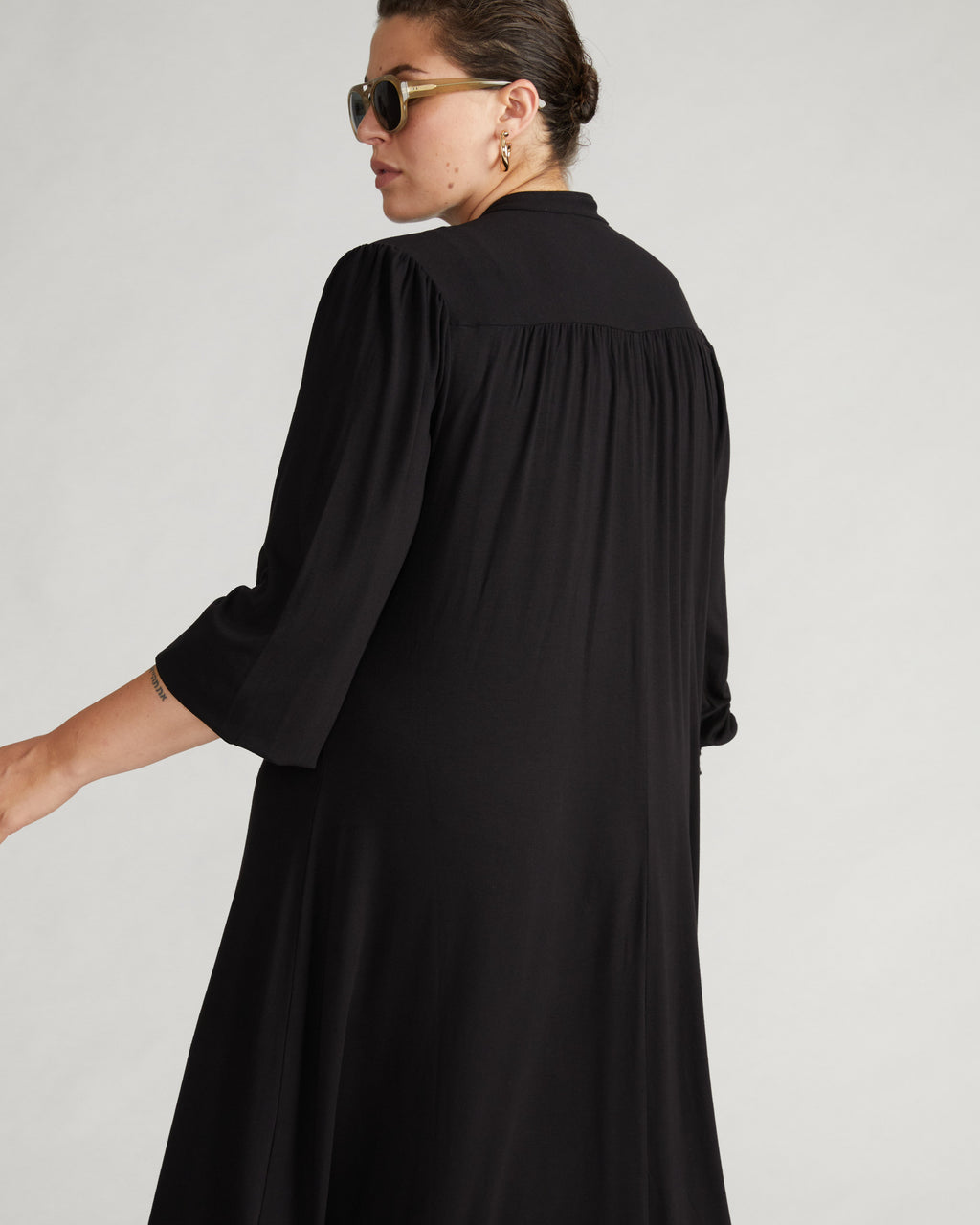 Gramercy Liquid Jersey Dress - Black
