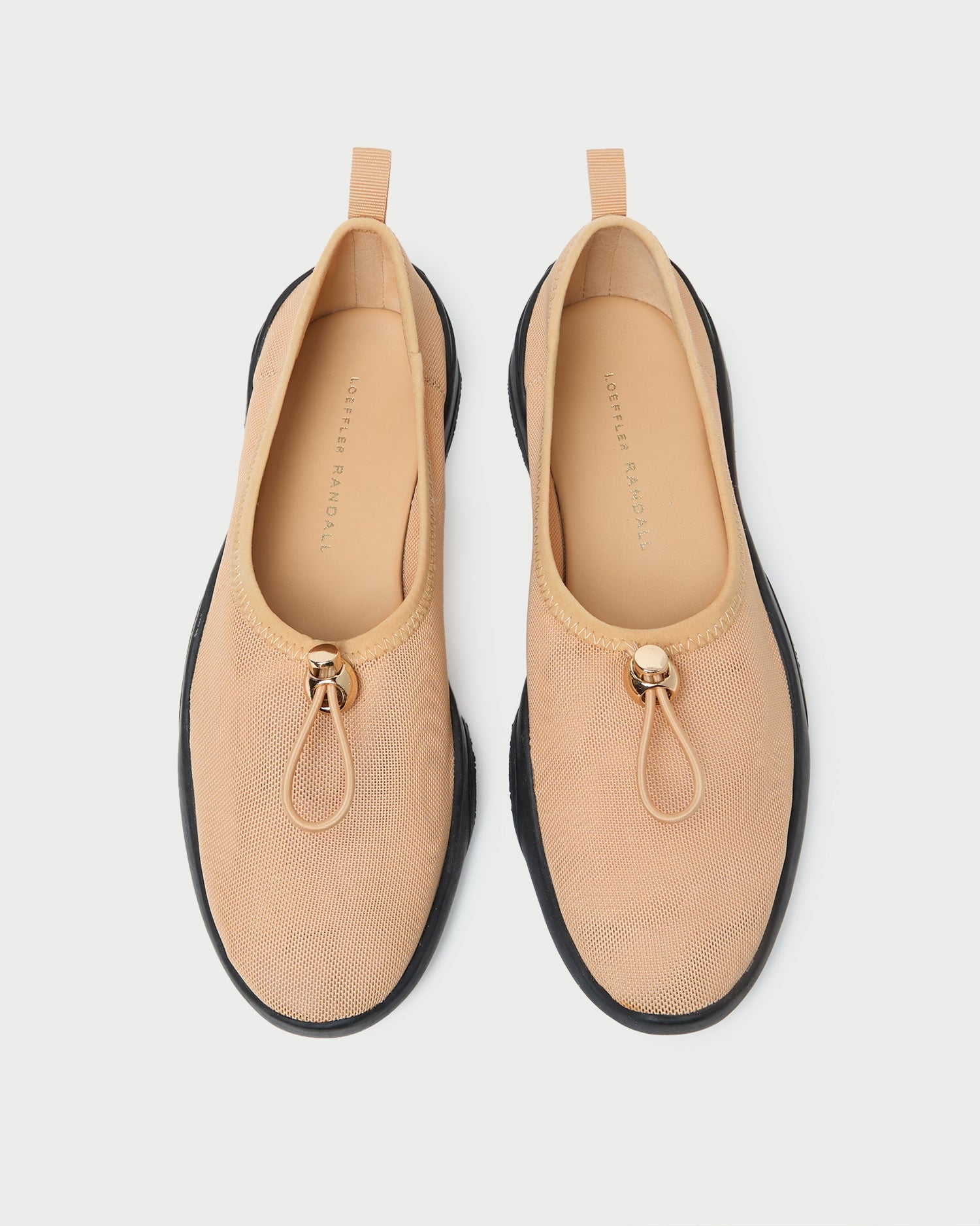 Raina Caramel Mesh Flat