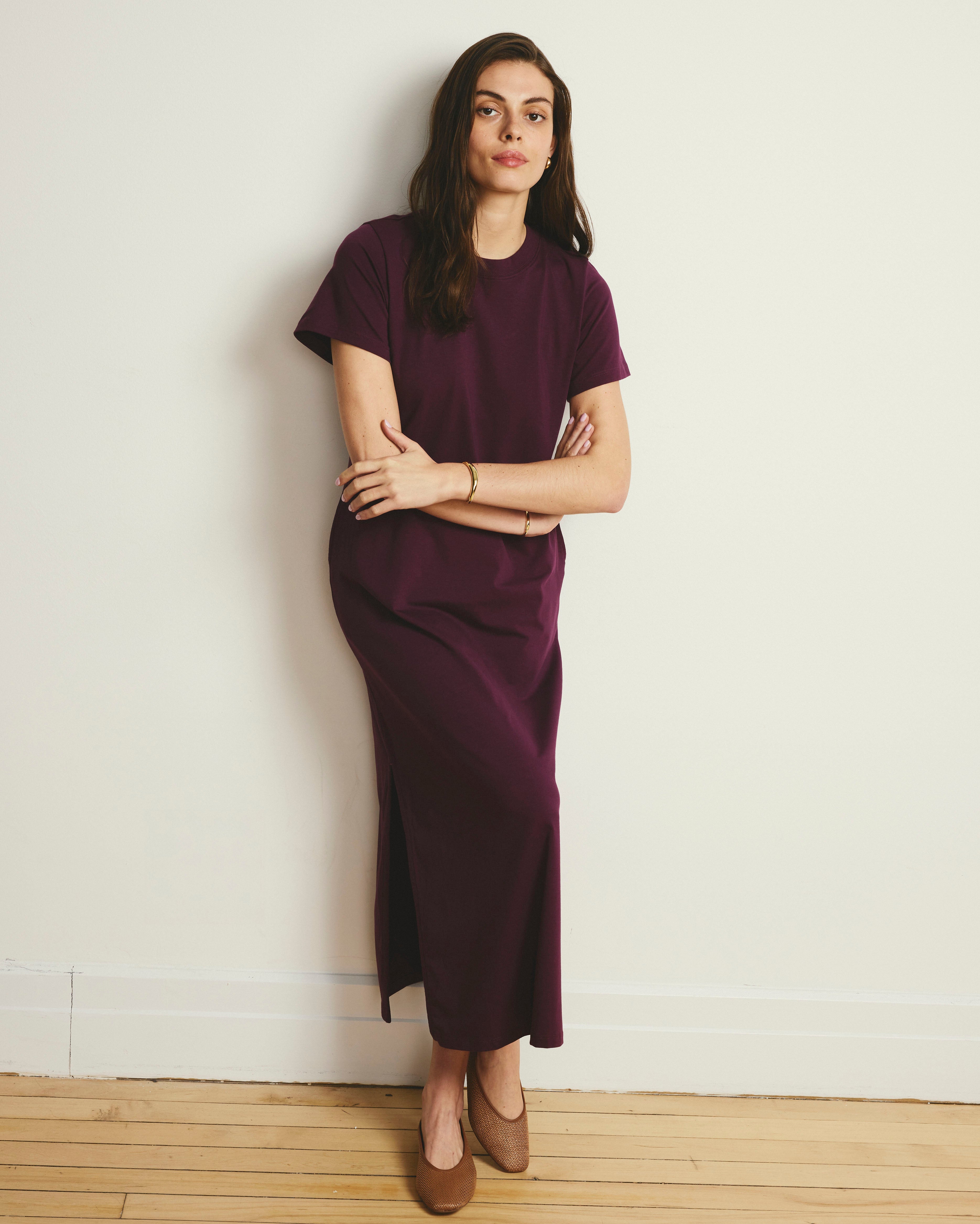 Halie Maxi T-Shirt Dress - Gamay