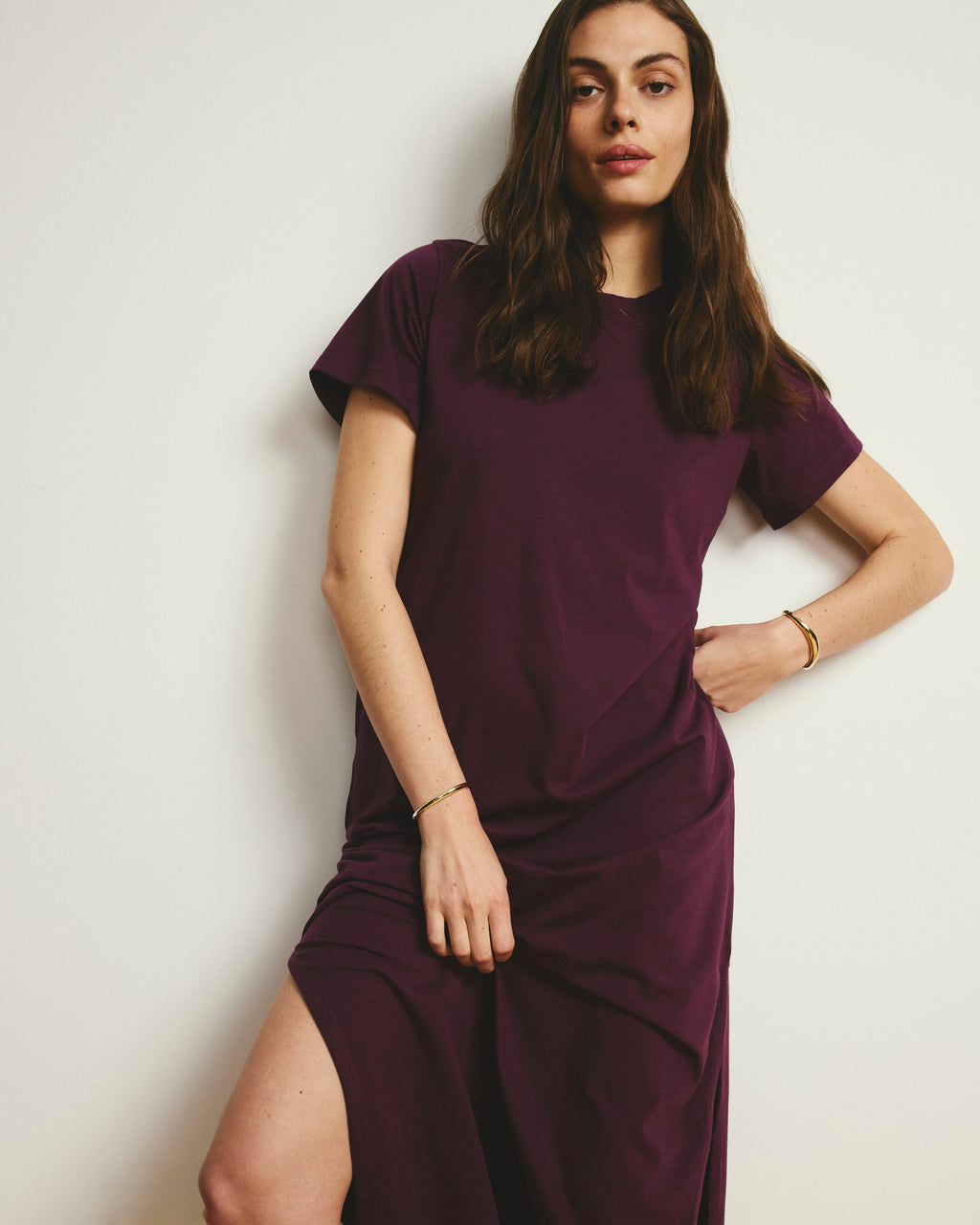 Halie Maxi T-Shirt Dress - Gamay