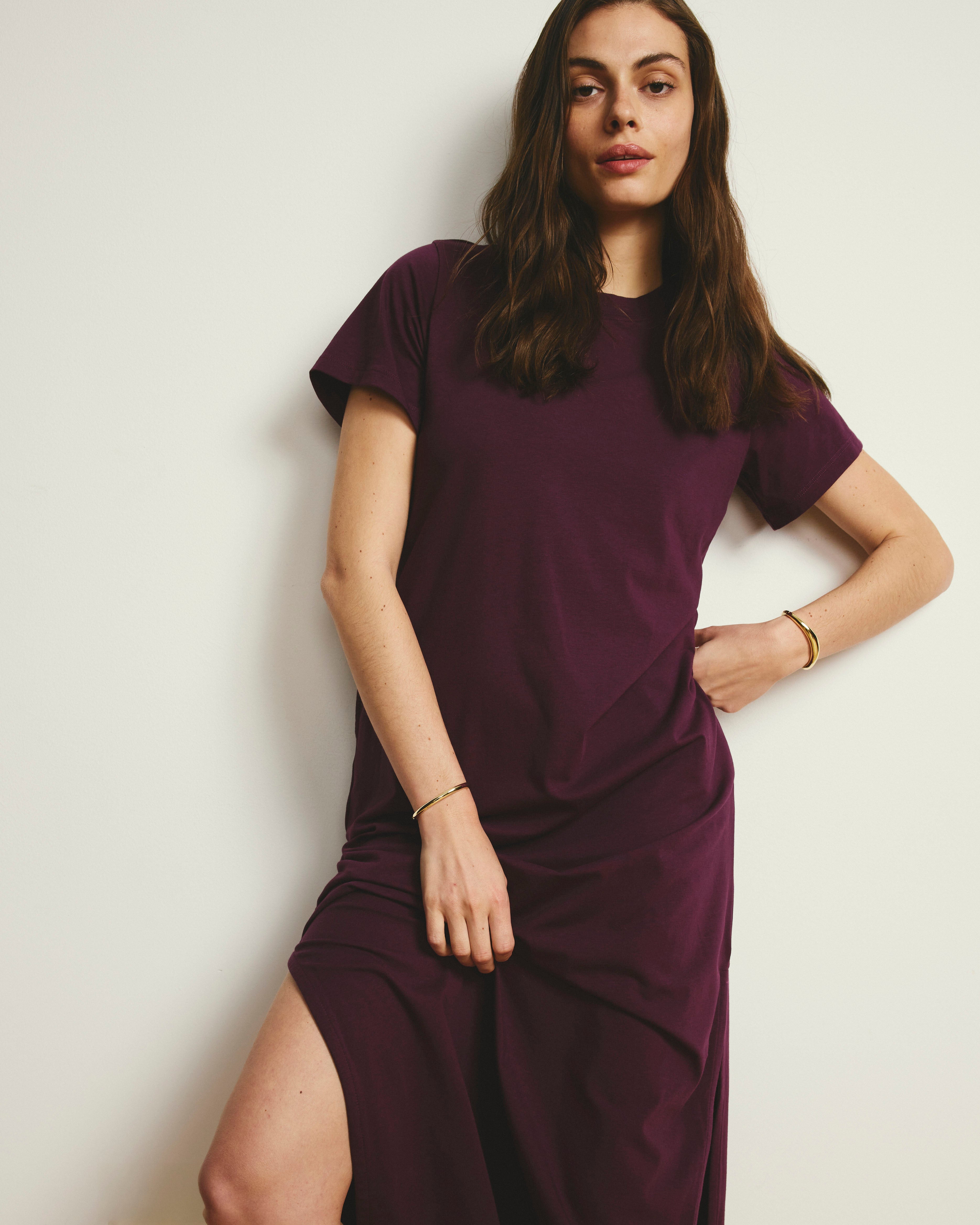 Halie Maxi T-Shirt Dress - Gamay