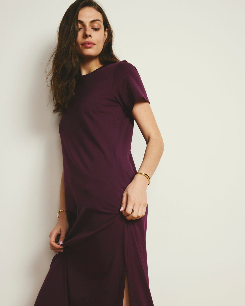 Halie Maxi T-Shirt Dress - Gamay