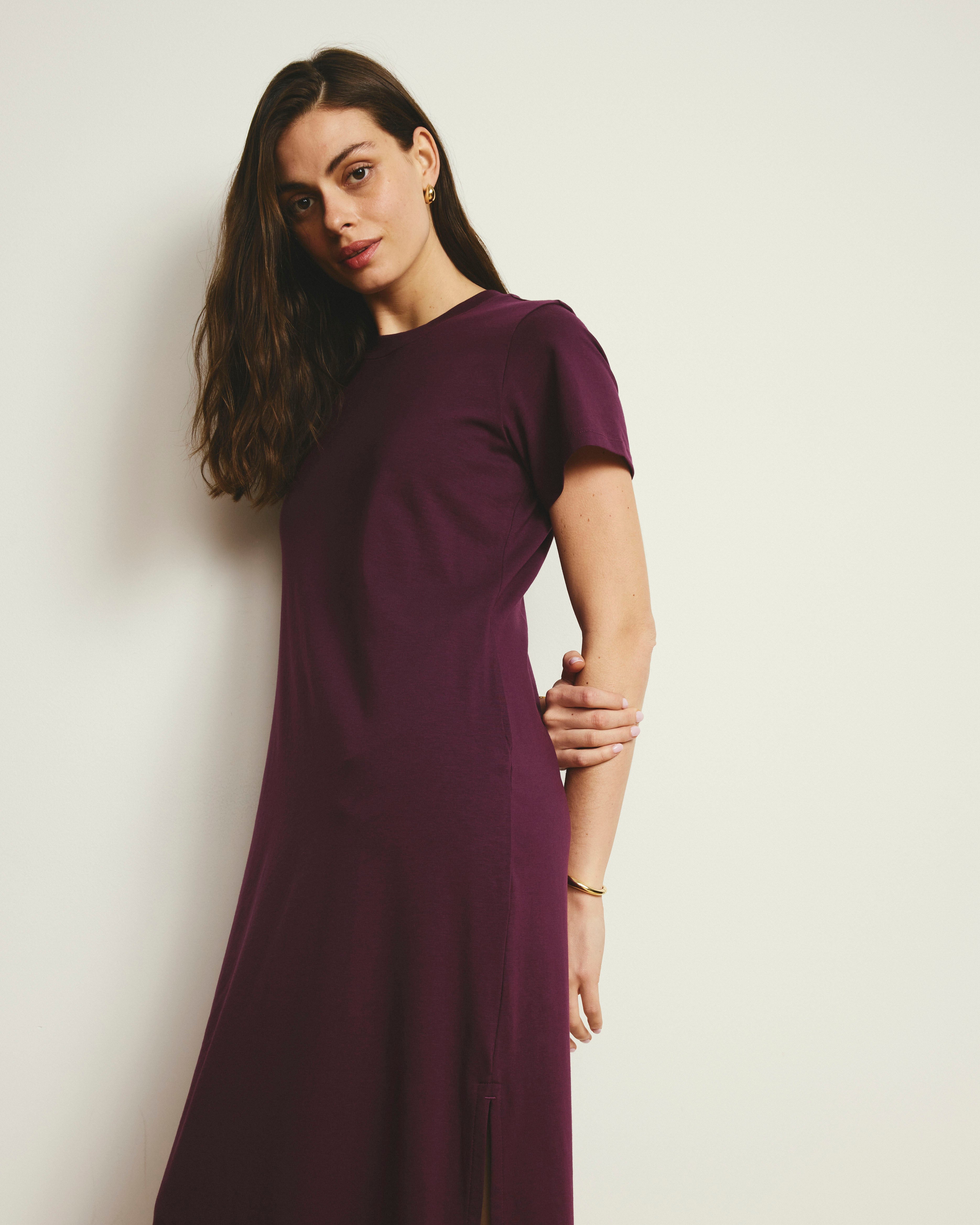 Halie Maxi T-Shirt Dress - Gamay