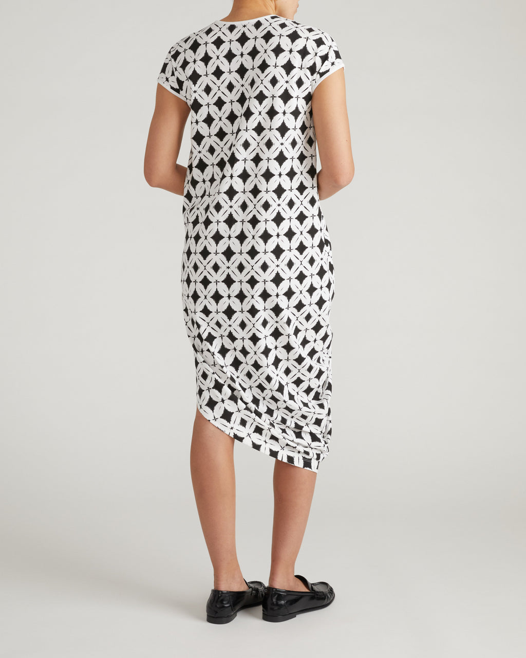 Iconic Geneva V-Neck Dress - Eclipse Print