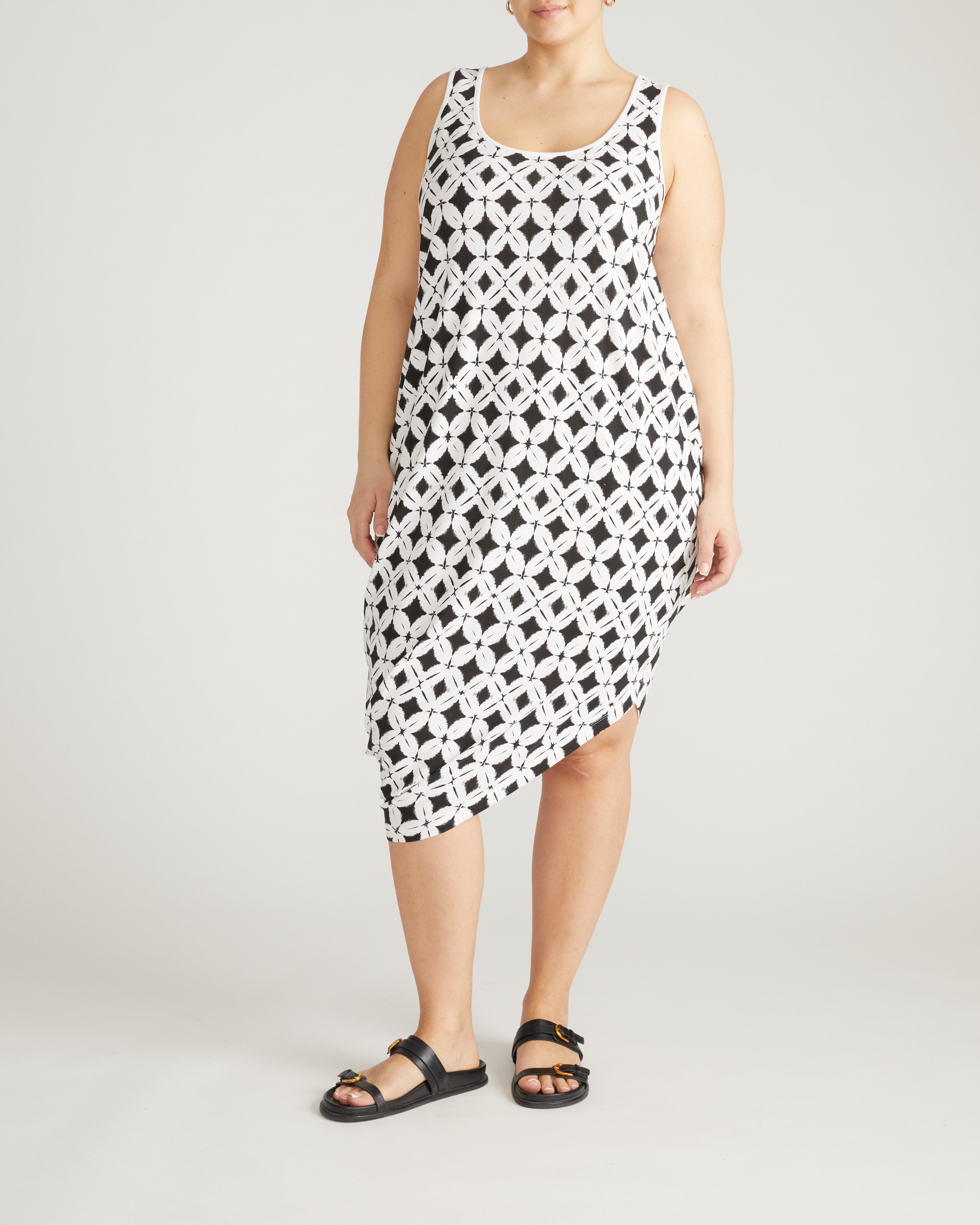 Iconic Geneva Tank Dress - Eclipse Print