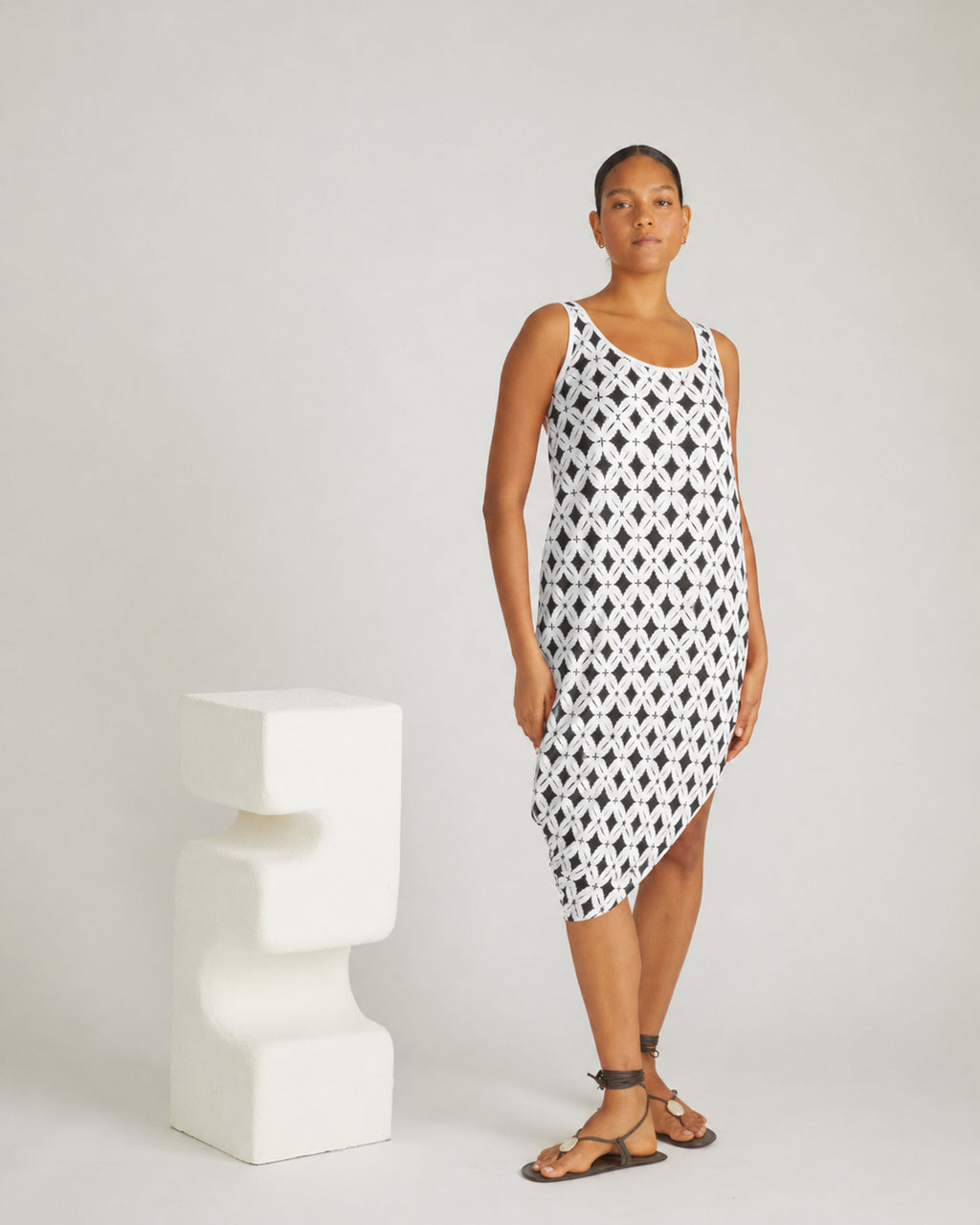 Iconic Geneva Tank Dress - Eclipse Print