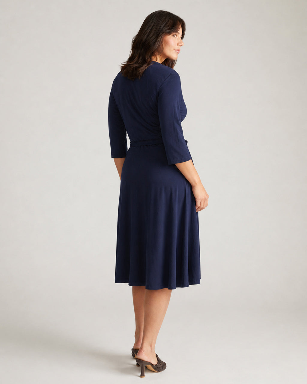 The Divine Jersey Wrap Dress - Midnight