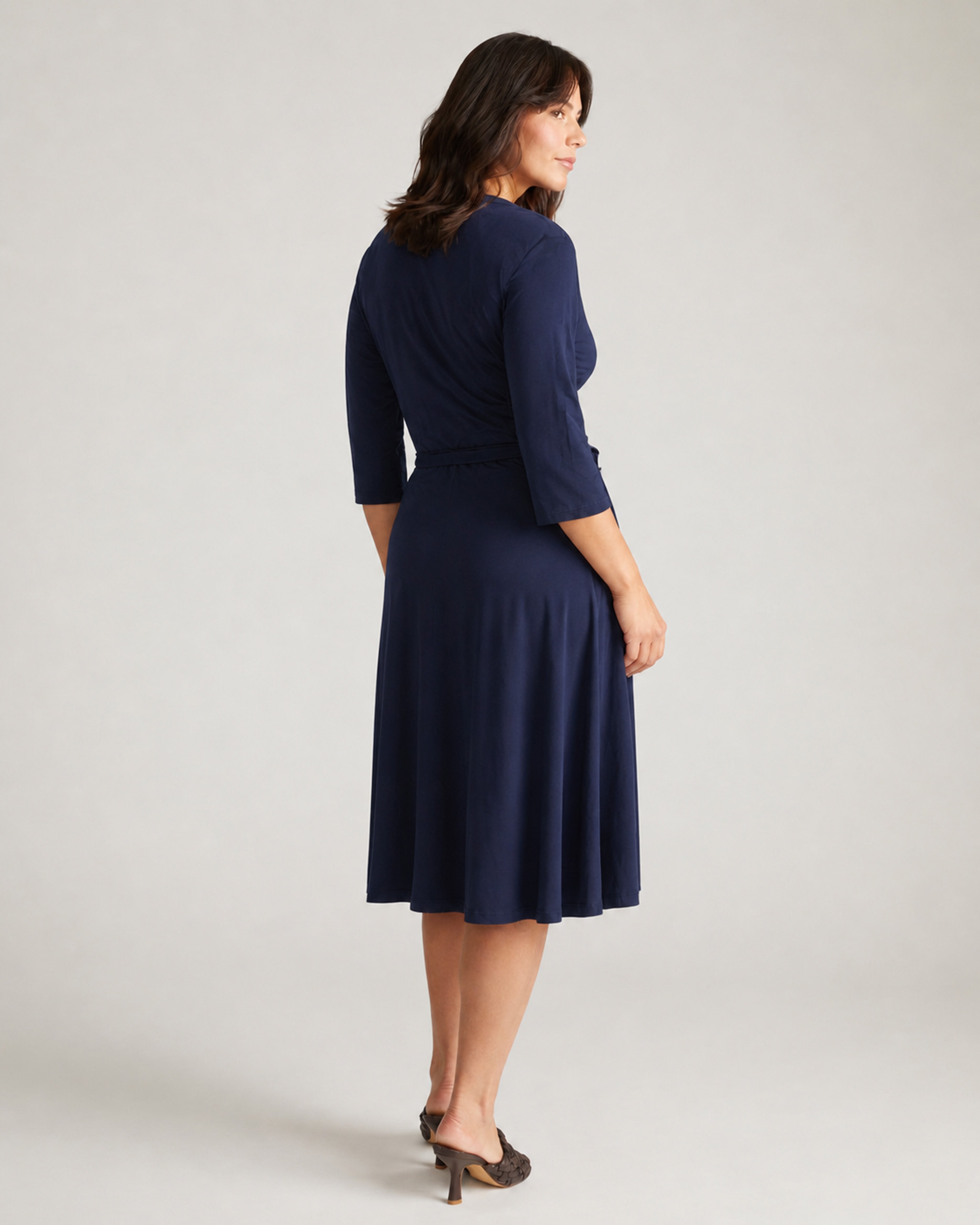 The Divine Jersey Wrap Dress - Midnight