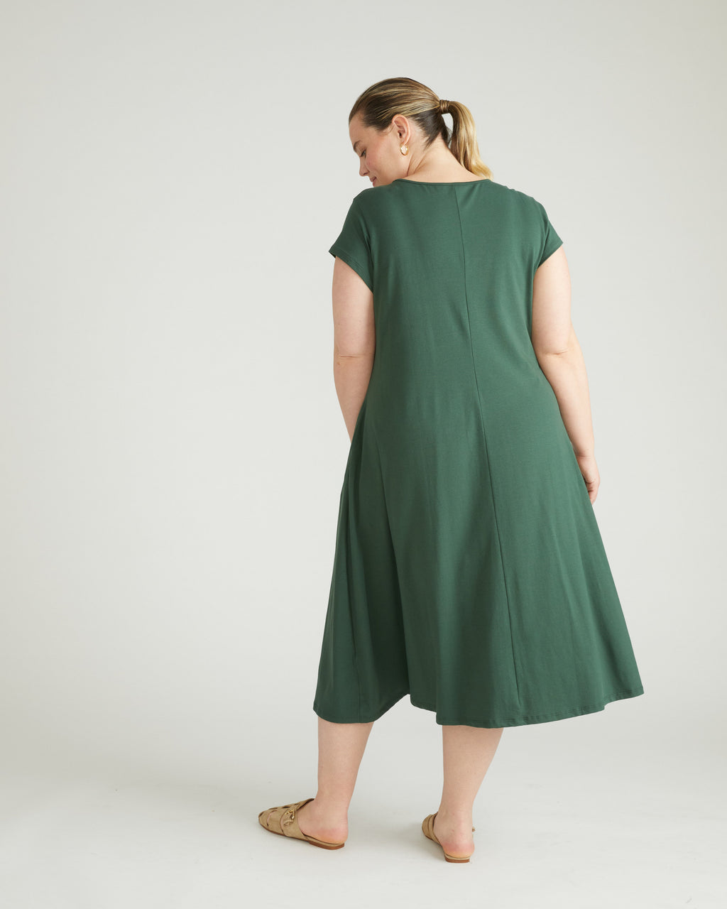 Danna Jersey Dress - Conifer