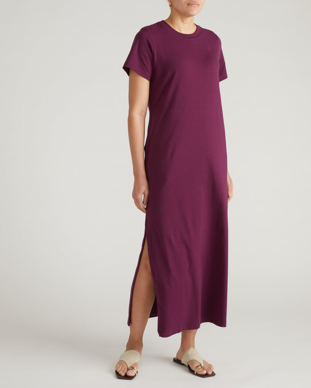 Halie Maxi T-Shirt Dress - Gamay