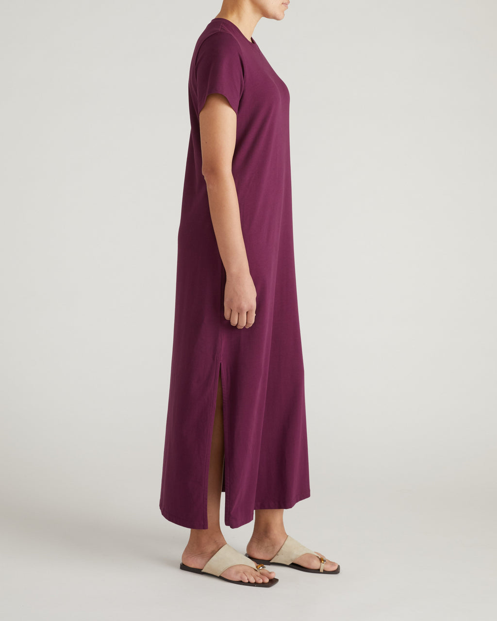 Halie Maxi T-Shirt Dress - Gamay