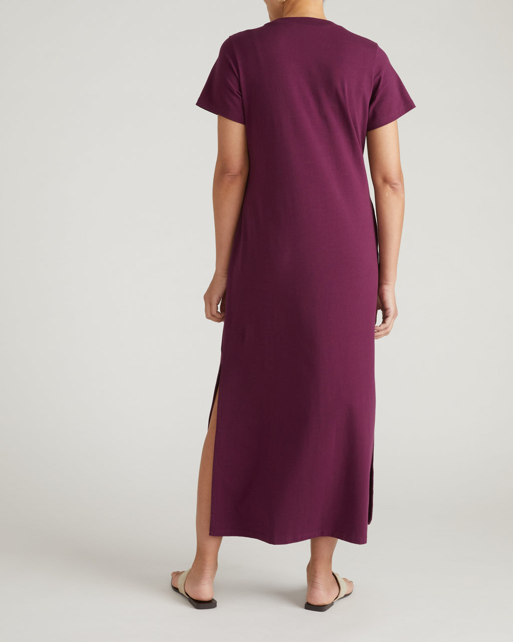 Halie Maxi T-Shirt Dress - Gamay