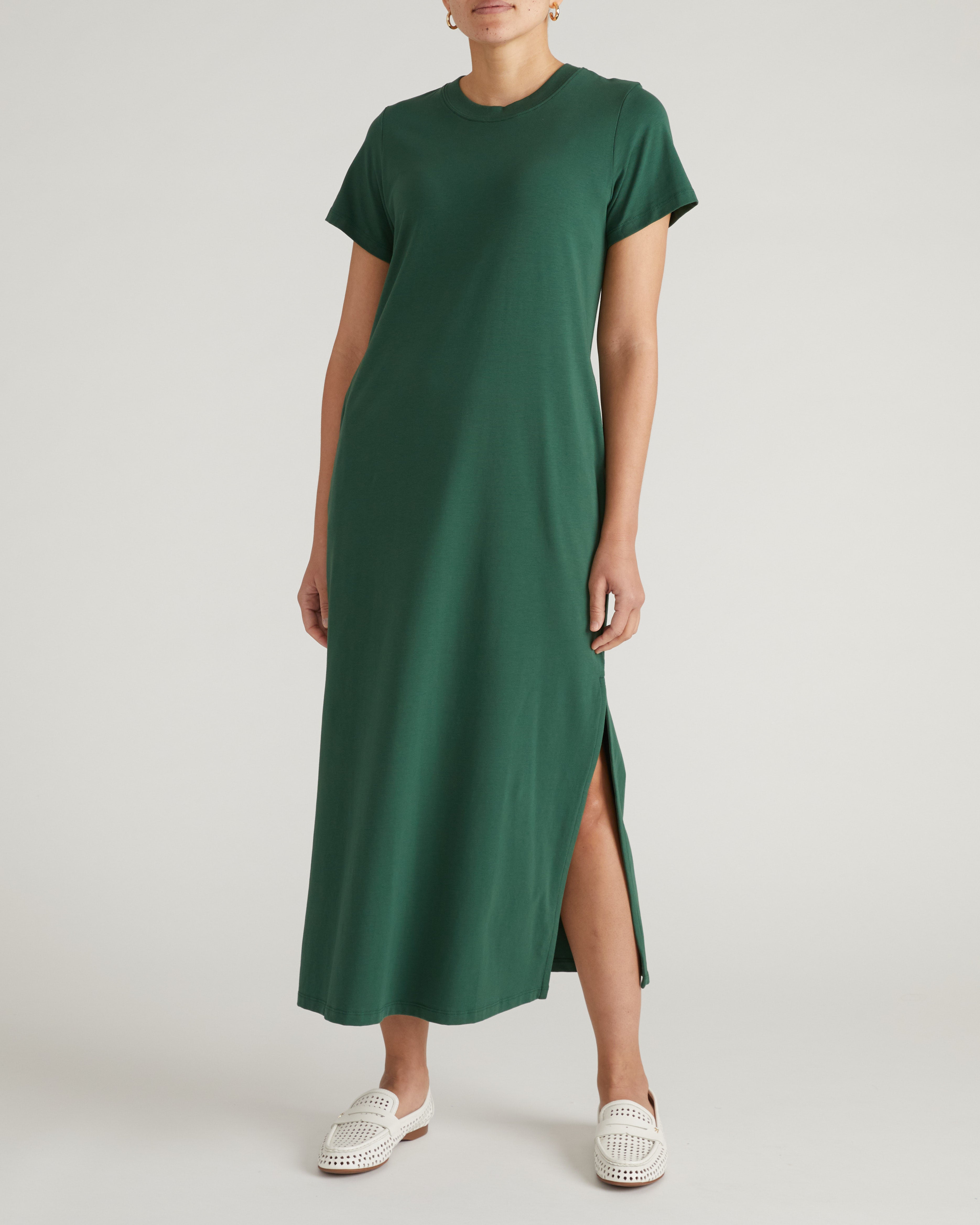Halie Maxi T-Shirt Dress - Conifer