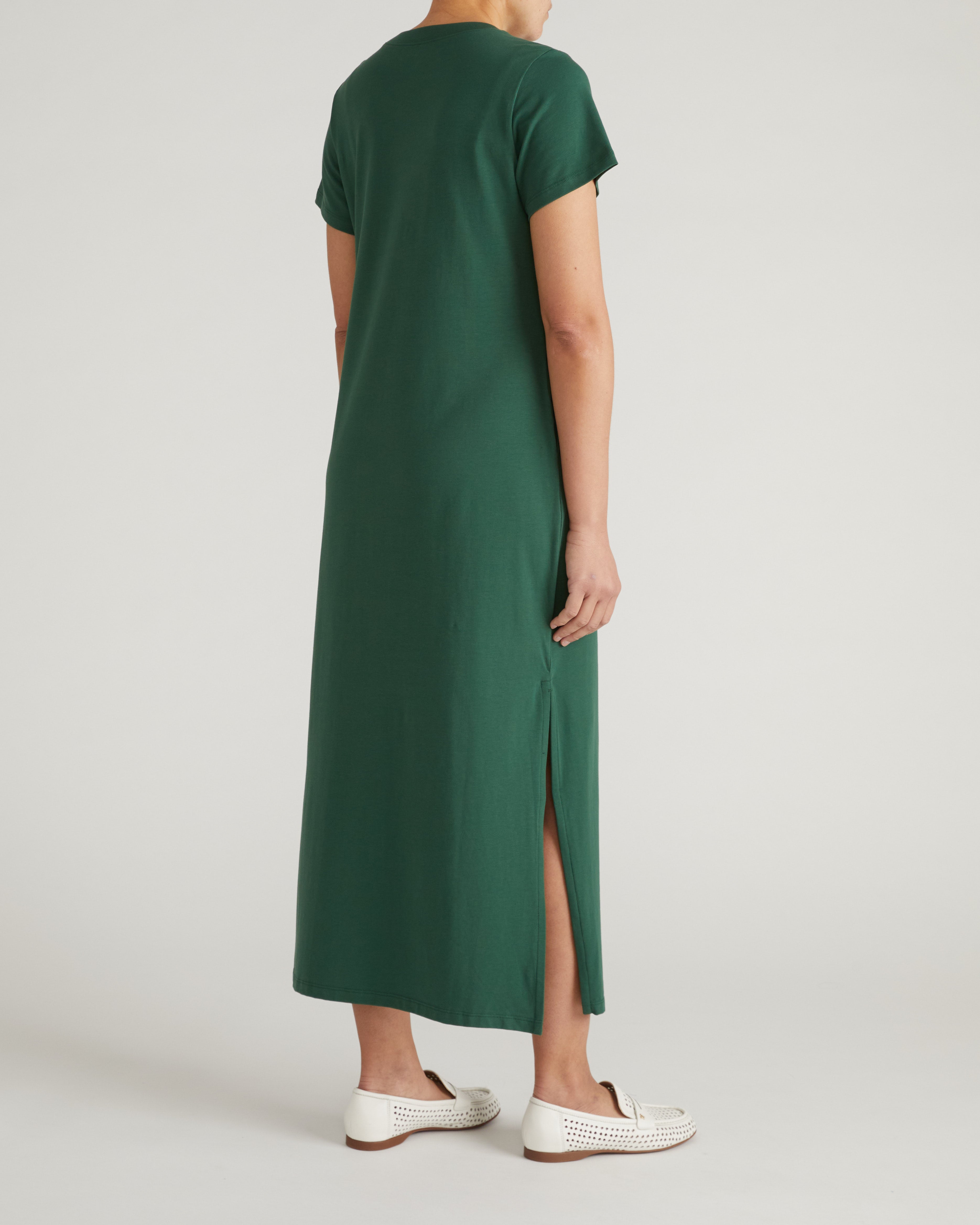 Halie Maxi T-Shirt Dress - Conifer